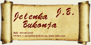 Jelenka Bukonja vizit kartica